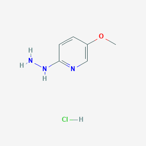 molecular formula C6H10ClN3O B8107099 2-Hydrazinyl-5-methoxypyridine hydrochloride 