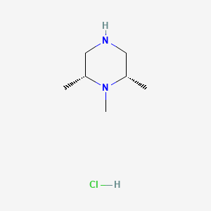 molecular formula C7H17ClN2 B8107122 (2S,6R)-1,2,6-trimethylpiperazine hydrochloride 