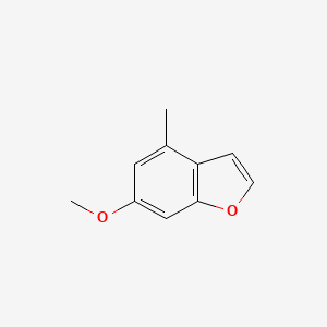 molecular formula C10H10O2 B8107149 6-Methoxy-4-methyl-1-benzofuran 