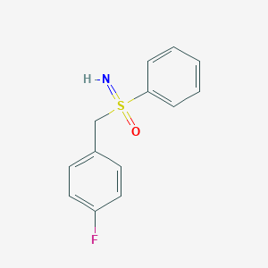 molecular formula C13H12FNOS B8107154 1-Fluoro-4-(phenylsulfonimidoylmethyl)benzene 
