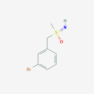 molecular formula C8H10BrNOS B8107161 1-Bromo-3-((S-methylsulfonimidoyl)methyl)benzene 