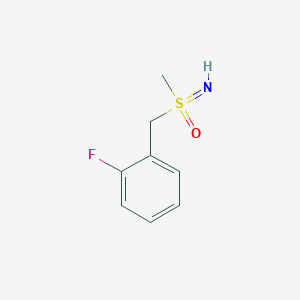 molecular formula C8H10FNOS B8107168 1-Fluoro-2-((S-methylsulfonimidoyl)methyl)benzene 