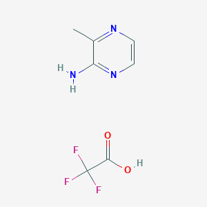 molecular formula C7H8F3N3O2 B8107203 3-Methylpyrazin-2-amine 2,2,2-trifluoroacetate 