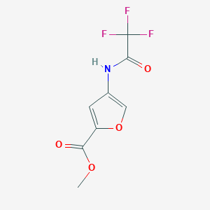 molecular formula C8H6F3NO4 B8107232 Methyl 4-(2,2,2-trifluoroacetamido)furan-2-carboxylate 