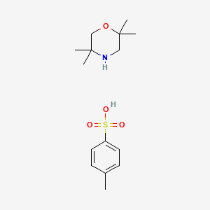 molecular formula C15H25NO4S B8107309 2,2,5,5-Tetramethylmorpholine 4-methylbenzenesulfonate 