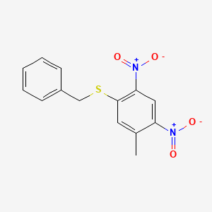 Benzyl(5-methyl-2,4-dinitrophenyl)sulfane