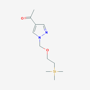 1-(1-((2-(trimethylsilyl)ethoxy)methyl)-1H-pyrazol-4-yl)ethanone