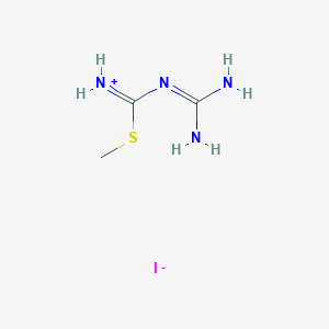 molecular formula C3H9IN4S B8107344 [(Diaminomethylideneamino)-methylsulfanylmethylidene]azanium;iodide 