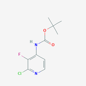 molecular formula C10H12ClFN2O2 B8107382 Tert-butyl (2-chloro-3-fluoropyridin-4-yl)carbamate 