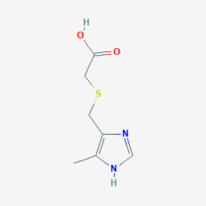 [(5-methyl-1H-imidazol-4-yl)methylsulfanyl]acetic acid