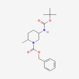Benzyl 5-((tert-butoxycarbonyl)amino)-2-methylpiperidine-1-carboxylate