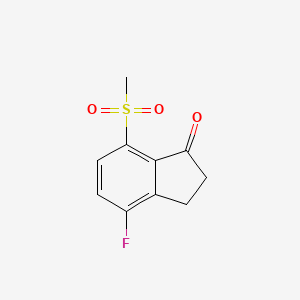 4-Fluoro-7-(methylsulfonyl)-2,3-dihydro-1H-inden-1-one