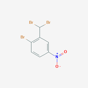 molecular formula C7H4Br3NO2 B8107465 1-Bromo-2-(dibromomethyl)-4-nitrobenzene 