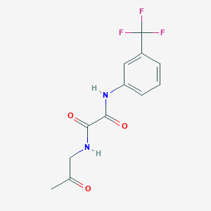 molecular formula C12H11F3N2O3 B8107475 N1-(2-oxopropyl)-N2-(3-(trifluoromethyl)phenyl)oxalamide 