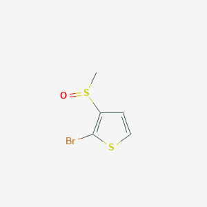 molecular formula C5H5BrOS2 B8107485 2-溴-3-(甲基亚磺酰基)噻吩 