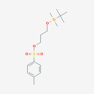 molecular formula C16H28O4SSi B8107491 3-((Tert-butyldimethylsilyl)oxy)propyl 4-methylbenzenesulfonate 