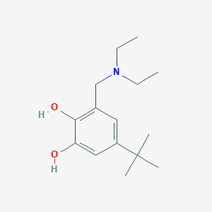 molecular formula C15H25NO2 B8107511 5-(Tert-butyl)-3-((diethylamino)methyl)benzene-1,2-diol 