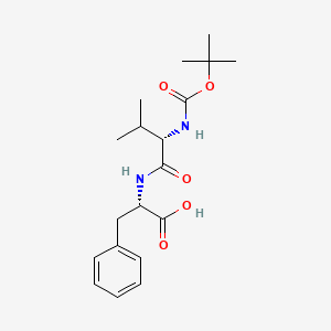 molecular formula C19H28N2O5 B8107537 (S)-2-((S)-2-((tert-Butoxycarbonyl)amino)-3-methylbutanamido)-3-phenylpropanoic acid 