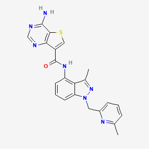molecular formula C22H19N7OS B8107547 c-Fms-IN-10 