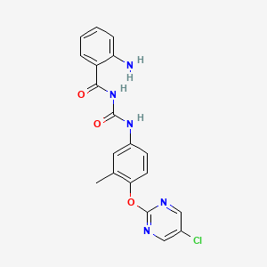molecular formula C19H16ClN5O3 B8107557 端粒酶-IN-3 