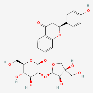 molecular formula C26H30O13 B8107651 Liquiritigenin-7-O-beta-D-glucopyranosyl-(1-->2)-beta-D-apiofuranoside 
