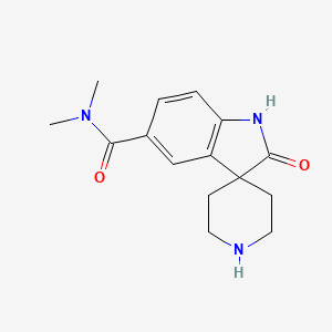 molecular formula C15H19N3O2 B8107783 N,N-Dimethyl-2-oxospiro[indoline-3,4'-piperidine]-5-carboxamide 