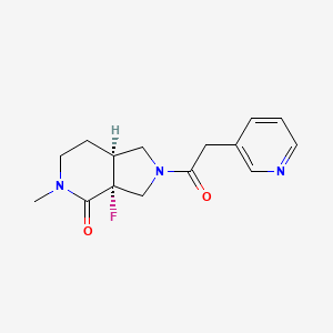 molecular formula C15H18FN3O2 B8107801 cis-3a-Fluoro-5-methyl-2-(2-(pyridin-3-yl)acetyl)hexahydro-1H-pyrrolo[3,4-c]pyridin-4(2H)-one 