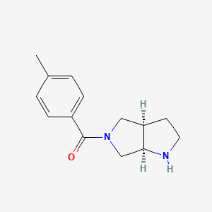 molecular formula C14H18N2O B8107828 (cis-Hexahydropyrrolo[3,4-b]pyrrol-5(1H)-yl)(p-tolyl)methanone 