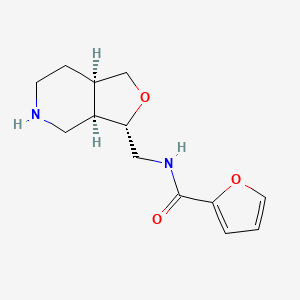 molecular formula C13H18N2O3 B8107841 N-(((3S,3aR,7aR)-octahydrofuro[3,4-c]pyridin-3-yl)methyl)furan-2-carboxamide 