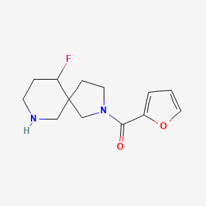 molecular formula C13H17FN2O2 B8107856 (10-Fluoro-2,7-diazaspiro[4.5]decan-2-yl)(furan-2-yl)methanone 