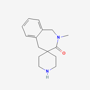 molecular formula C15H20N2O B8107859 2-Methylspiro[1,5-dihydro-2-benzazepine-4,4'-piperidine]-3-one 