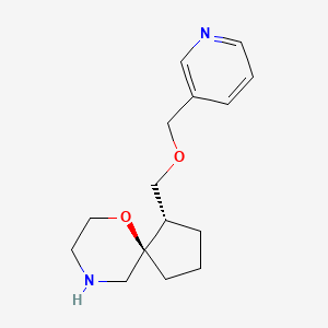 molecular formula C15H22N2O2 B8107871 rel-(1S,5R)-1-((pyridin-3-ylmethoxy)methyl)-6-oxa-9-azaspiro[4.5]decane 