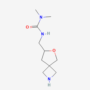 molecular formula C10H19N3O2 B8107879 3-(6-Oxa-2-azaspiro[3.4]octan-7-ylmethyl)-1,1-dimethylurea 
