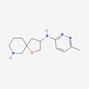 molecular formula C13H20N4O B8107917 N-(6-Methylpyridazin-3-yl)-1-oxa-7-azaspiro[4.5]decan-3-amine 