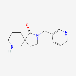 molecular formula C14H19N3O B8107937 2-(Pyridin-3-ylmethyl)-2,7-diazaspiro[4.5]decan-1-one 