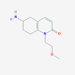 molecular formula C12H18N2O2 B8107946 6-Amino-1-(2-methoxyethyl)-5,6,7,8-tetrahydroquinolin-2(1H)-one 