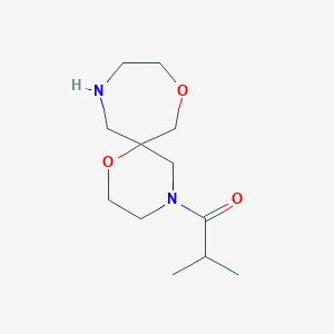 molecular formula C12H22N2O3 B8108005 2-Methyl-1-(1,8-Dioxa-4,11-Diazaspiro[5.6]Dodecan-4-Yl)Propan-1-One 