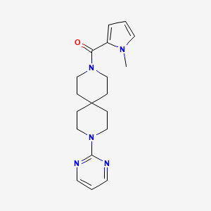 molecular formula C19H25N5O B8108034 (1-Methyl-1H-pyrrol-2-yl)(9-(pyrimidin-2-yl)-3,9-diazaspiro[5.5]undecan-3-yl)methanone 