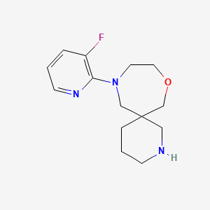 molecular formula C14H20FN3O B8108060 11-(3-Fluoropyridin-2-Yl)-8-Oxa-2,11-Diazaspiro[5.6]Dodecane 