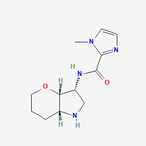 molecular formula C12H18N4O2 B8108075 1-Methyl-N-((3R,3As,7Ar)-Octahydropyrano[3,2-B]Pyrrol-3-Yl)-1H-Imidazole-2-Carboxamide 