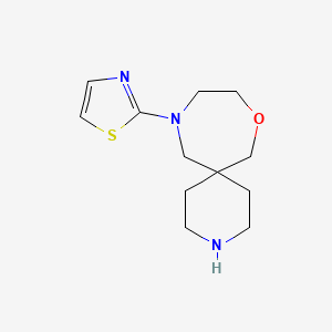 molecular formula C12H19N3OS B8108106 11-(Thiazol-2-Yl)-8-Oxa-3,11-Diazaspiro[5.6]Dodecane 