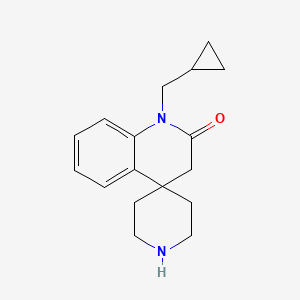 molecular formula C17H22N2O B8108120 1'-(Cyclopropylmethyl)-1'H-spiro[piperidine-4,4'-quinolin]-2'(3'H)-one 