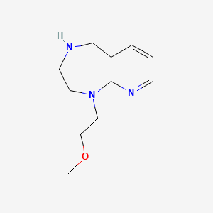 molecular formula C11H17N3O B8108129 1-(2-Methoxyethyl)-2,3,4,5-Tetrahydro-1H-Pyrido[2,3-E][1,4]Diazepine 
