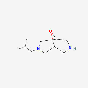 molecular formula C10H20N2O B8108131 3-Isobutyl-9-oxa-3,7-diazabicyclo[3.3.1]nonane 