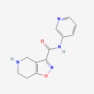 molecular formula C12H12N4O2 B8108135 N-(Pyridin-3-yl)-4,5,6,7-tetrahydroisoxazolo[4,5-c]pyridine-3-carboxamide 