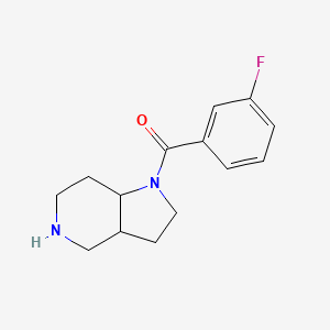 molecular formula C14H17FN2O B8108140 (3-Fluorophenyl)(octahydro-1H-pyrrolo[3,2-c]pyridin-1-yl)methanone 