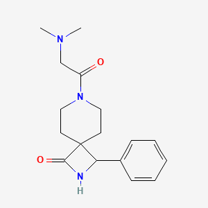 molecular formula C17H23N3O2 B8108169 7-(2-(Dimethylamino)acetyl)-3-phenyl-2,7-diazaspiro[3.5]nonan-1-one 