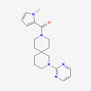 molecular formula C19H25N5O B8108231 (1-Methyl-1H-pyrrol-2-yl)(2-(pyrimidin-2-yl)-2,9-diazaspiro[5.5]undecan-9-yl)methanone 