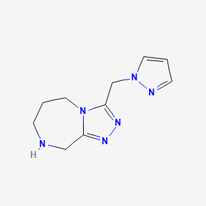 3-((1H-Pyrazol-1-Yl)Methyl)-6,7,8,9-Tetrahydro-5H-[1,2,4]Triazolo[4,3-A][1,4]Diazepine