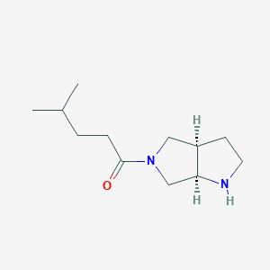 molecular formula C12H22N2O B8108302 1-(cis-Hexahydropyrrolo[3,4-b]pyrrol-5(1H)-yl)-4-methylpentan-1-one 